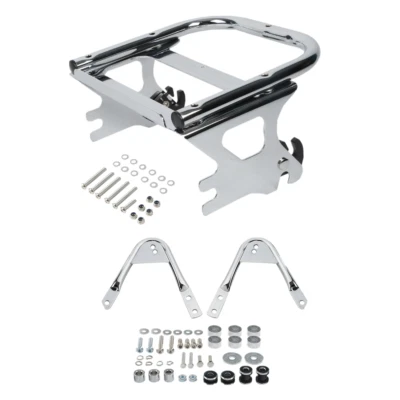 Kit de acoplamiento portaequipajes de montaje dos ascendentes apto para Harley Touring Electra Glide 97-08 Foto 1 de 4