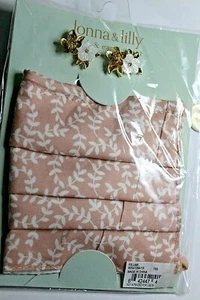 LONNA & LILLY EARRINGS , MASK NEW , BOY CRIB CROSS, NEW IN BOX - Picture 1 of 4