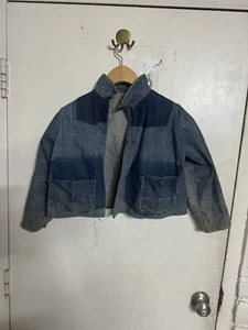 1930s Hercules Custom Converted Kids Jacket. Chinstrap. Very Rare Denim - Picture 1 of 17