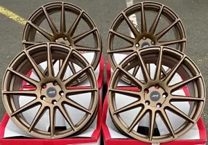 17" Bronze 02 Alloy Wheels Fits VW Bora Corrado Fox Golf Mk4 Beetle Polo 5x100 - Picture 1 of 6