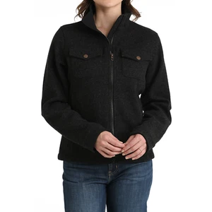 Cinch Ladies Knit Trucker Black Jacket MAJ9904001 - Picture 1 of 21