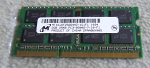 Micron MT16JSF25664HZ-1G1F1 2GB PC3-8500 DDR3 Laptop RAM