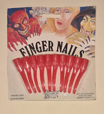 VERY RARE NIP Vintage Halloween Fingernails Forum Novetlies Devil Witch 1992