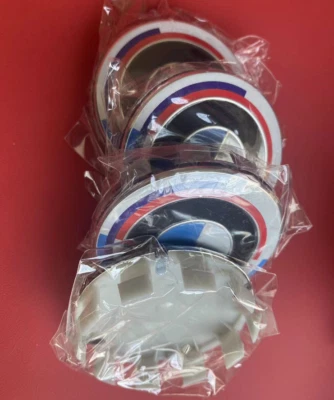4pcs Wheel Center Emblem Caps for BMW 50th Anniversary Sport 68mm - Image 1 of 3