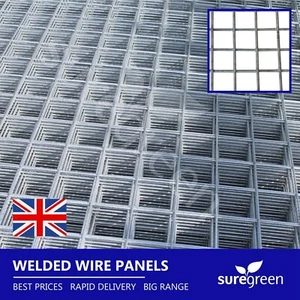 Galvanised Welded Wire Panel ST | 2.4m x 1.22m | 50mm Hole | 12G | 6 Pack - Picture 1 of 18