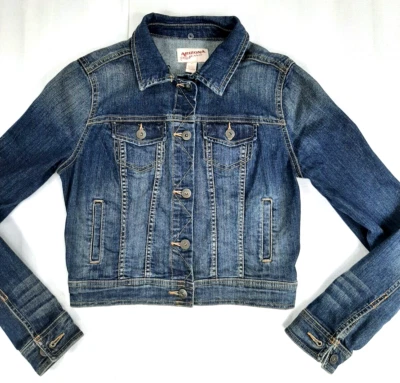 Chaqueta vaquera Arizona para mujer juniors talla M azul mediana con botones Foto 1 de 4