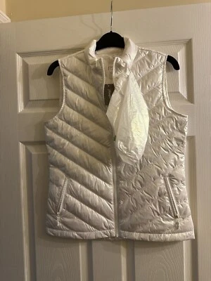 Colete acolchoado iridescente J. McLaughlin Eira novo com etiquetas pequeno $218 - Imagem 1 de 4