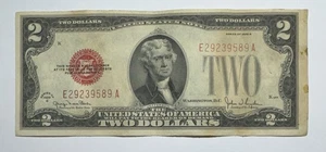 1928 G $2 United States Red Seal Note - Picture 1 of 2