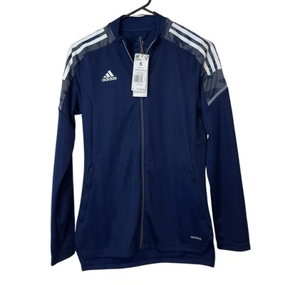 Chaqueta de Pista Adidas Condivo 21 Nueva con Etiquetas Talla S Azul Marino Blanco Azul Primado 3 Rayas  Foto 1 de 4