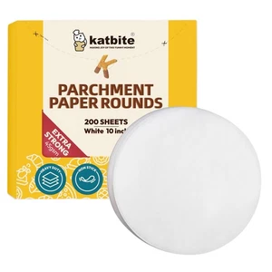 Heavy Duty Parchment Rounds 10 Inch, 200Pcs Round Parchment Paper Rounds, Use... - Picture 1 of 6