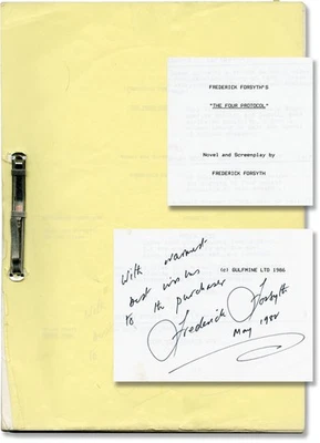 Frederick Forsyth FOURTH PROTOCOL Original screenplay for the 1987 #145597 - Image 1 of 4