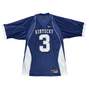 VTG Nike Team Kentucky Wildcats #3 Basketball Jersey M Blue White Made in Korea - Picture 1 of 20