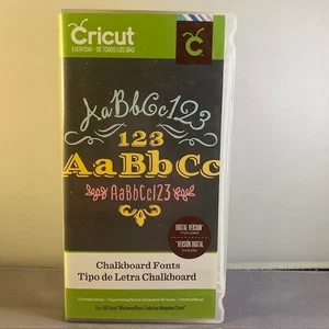 Chalkboard Fonts Cricut Everyday Cartridge, Keypad Overlay, Booklet with Box - Picture 1 of 7