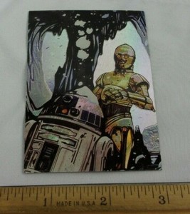 Star Wars Galaxy Finest Matrix 2 insert card 1996 R2-D2 C-3P0 