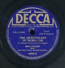 78Tk Vocal Decca 4000 Bing Crosby Sweetheart Of Sigma Chi Dream Girl Of Pika