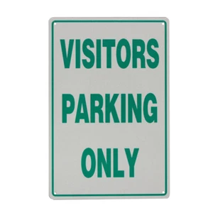Warning Notice VISITORS CAR PARKING ONLY 200x300mm Metal Guest Park Traffic Sign - Picture 1 of 4