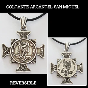 SAN MIGUEL MEDALLA COLGANTE ARCANGEL SILVER PLATA ARCHANGEL SAN MIGUEL - Imagen 1 de 5