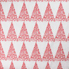 Tablecloth Table With 12 Napkins Christmas Pattern Spirit Trees Red White