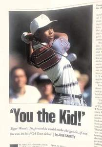 1992 Tiger Woods Sports Illustrated K Ireland - 03.09.92 - 16 Jahre TW Debut - Bild 1 von 7