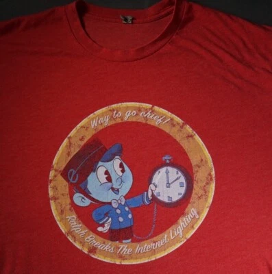 Camiseta Wreck It Ralph Crew Adulto XL Ralph Breaks The Internet Lighting Crew Tee Foto 1 de 4