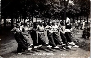 Dutch Dancers Holland Michigan RPPC - Picture 1 of 2