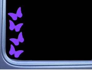 Lupus Purple Butterflies Decal M186 8" tall Vinyl window stickers awareness - Picture 1 of 1