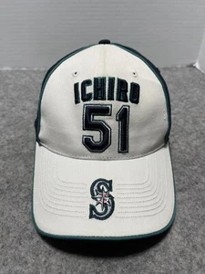 ICHIRO #51 Seattle Mariners Blue White CLEANED Hat Cap MLB Drew Pearsons - Picture 1 of 14