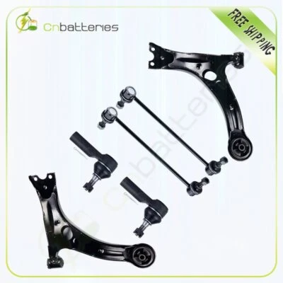 6pc New Steering Parts Control Arms for 2003-2008 Toyota Matrix and Pontiac Vibe - Imagem 1 de 4