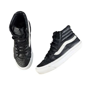 Zapatillas altas Vans Sk8-Hi reedición blancas y negras talla 6,5 para mujer - Imagen 1 de 9