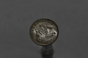🧭 🇦🇺 AUSTRALIA 3 PENIQUES 1918 M RARO ALTO GRADO B73 #K6550 - Imagen 1 de 3