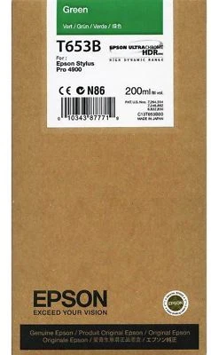 Original Epson T653B Tinte green grün für Stylus Pro 4900 C13T653B00 2013 OVP - Bild 1 von 2