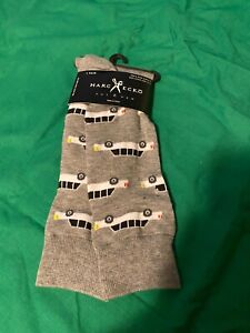 Marc Ecko Cut & Sew Men's Casual Socks NWT Cars Acrylic Blend Shoe 6-12 Crew