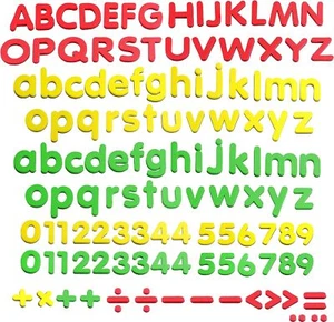 Magnetic Letters Magnets Alphabet and Numbers Toy ABC 123 Fridge Plastic Toy Set - Picture 1 of 3