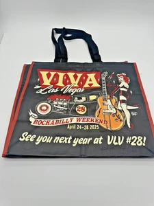 Viva Las Vegas Rockabilly Weekend #28 Event Plastic Tote Bag VL28 - Picture 1 of 3