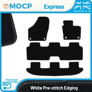 Express with White Pre-Stitch Trim Car Mats to fit Volkswagen Sharan 4 Piece ... - Picture 1 of 4