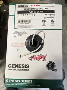 Genesis 22 AWG 6C Str Pleno Blindado, Natural, 1000 ft. Pull Box 32061112 - Imagen 1 de 1