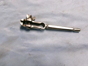 BEAUTIFUL NICKEL PLATED JEWELERS HAND VISE - 4 3/4" LONG - Picture 1 of 5