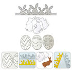  3 Pcs Easter Embossing DIY Crafts Egg Dies for Card Making Template