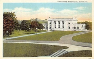 Postcard KY: Governor's Mansion, Frankfort, Kentucky, Vintage Linen - Picture 1 of 2
