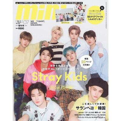 Stray Kids Mini Magazine July 2022 Special Edition Clear File & Sticker Sheet • 27.99$