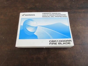 Honda CBR1000RR Fire Blade 2007 Manuale d'uso del propietario uso manute - Foto 1 di 11