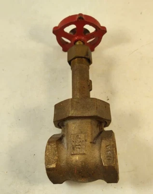 Milwaukee Brass/Bronze 1" Gate Valve - Fig.1151 - 150 SWP, 200 WOG - Steampunk! - Image 1 of 4