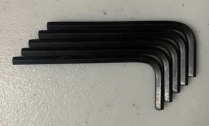 Allen 57124 4MM Short Arm L Hex Key Allen Wrench Made In the U.S.A 5pcs. - Picture 1 of 1