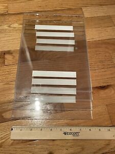 Acrylic Sign Holder 8.5 X 11 Wall Mount, 4 pieces Plexiglass Clear Wall Sign