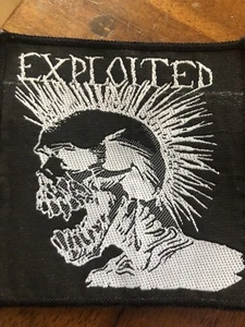 Skull Motif Sew On Patch - Foto 1 di 1