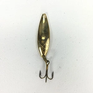 SPOON GOLD FISHING LURE - Picture 1 of 4