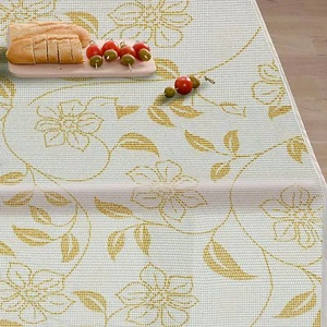 GARTENTISCHDECKE Wetterfeste | "Bianca" |Tischdecke + Franse in Weiss Tischdecke - Bild 1 von 6