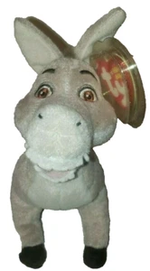 Ty Beanie Baby - DONKEY (Shrek - DVD Exclusive)(7 Inch) MWMTs Plush Stuffed Toy - Picture 1 of 8