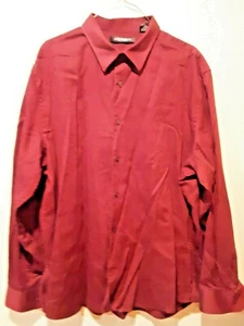 AXIST Men's Button up dress Long Sleeve shirt sz XXL red - Picture 1 of 5