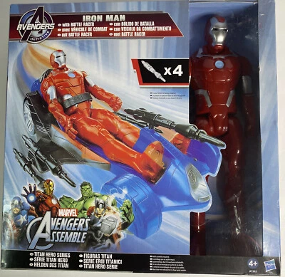 Iron Man Avengers - Battle Racer - Marvel Assemble - Hasbro Titan Hero Series!! Foto 1 de 4